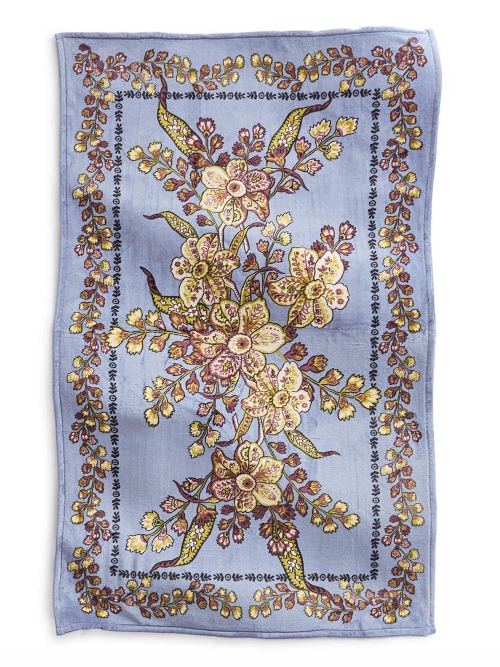 Vera Bradley Plush Throw Blanket 80 x 50 In- Begonia Fields